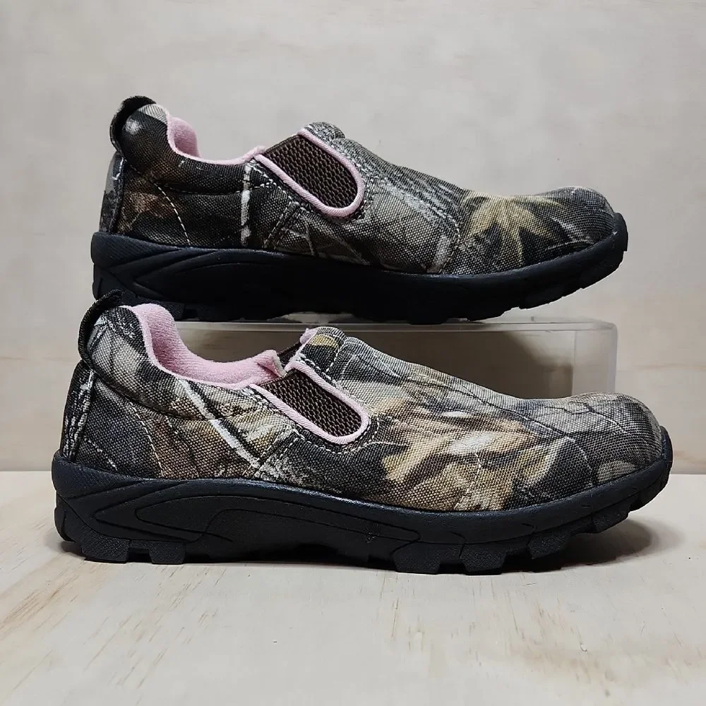 Natural Reflections Camouflage Pink Slip-On Flats Women’s Size 6.5 Fabric Upper